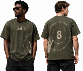 358 Orbit Wrapped Premium Tee (Olive)